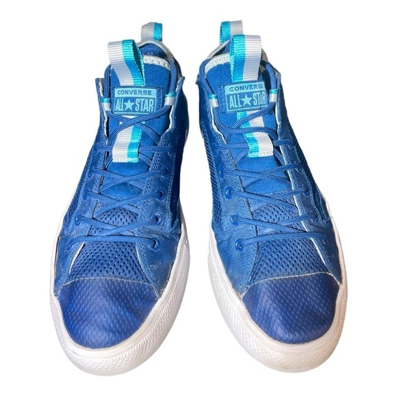 Mens Converse CTAS Navy Blue Ultra Lightweight Mid Top Sneakers Shoes Size 10 - Picture 5 of 11